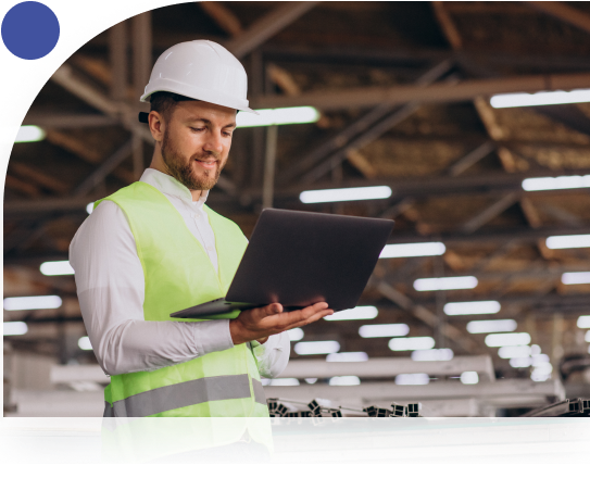 A man holding a tablet